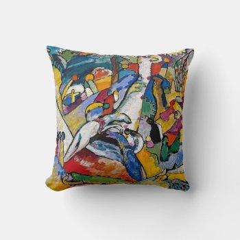 Wassily Kandinsky - Composition Ii Abstract Art Throw Pillow by ArtLoversCafe at Zazzle