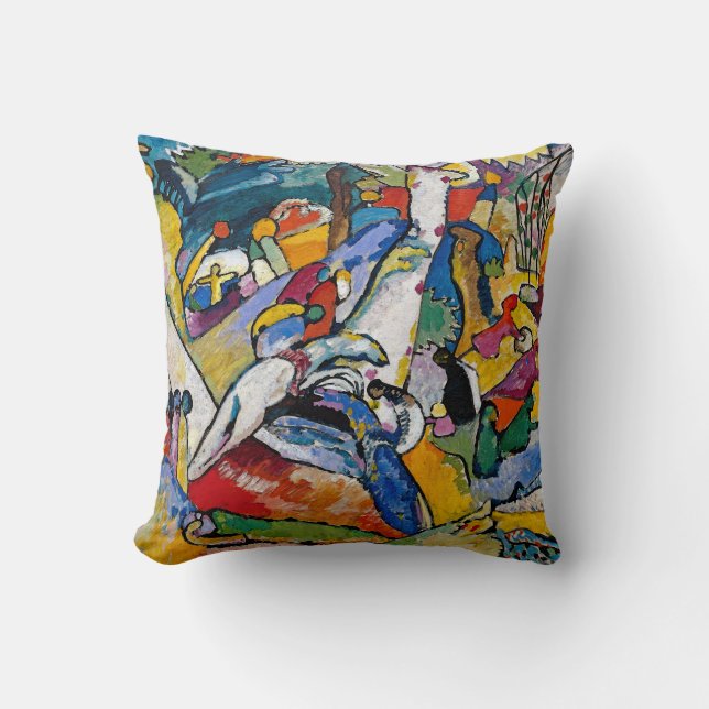 Wassily Kandinsky - Composition II Abstract Art Throw Pillow (Front)