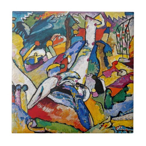 Wassily Kandinsky _ Composition II Abstract Art Tile