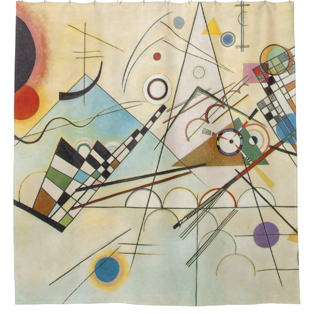 Wassily Kandinsky-Composition IV 1911-Abstract Shower Curtain (Front)