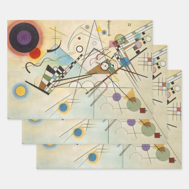 Wassily Kandinsky-Composition IV 1911-Abstract Wrapping Paper Sheets (Set)