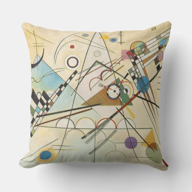 Wassily Kandinsky-Composition VIII Throw Pillow (Front)