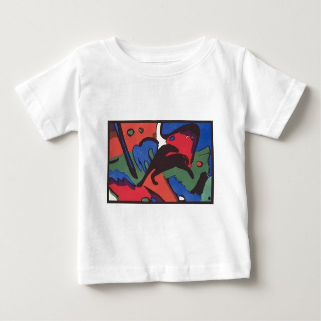 Wassily Kandinsky Franz Marc Blue Rider Painting Baby T-Shirt (Front)