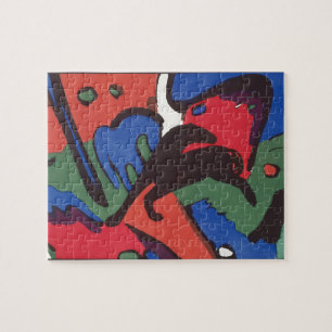 Wassily Kandinsky Franz Marc Blue Rider Painting Jigsaw Puzzle