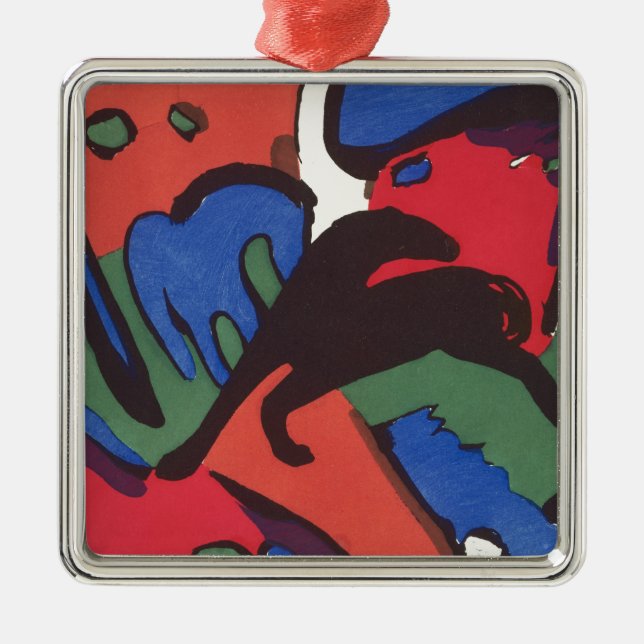 Wassily Kandinsky Franz Marc Blue Rider Painting Metal Ornament (Front)