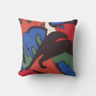 Wassily Kandinsky Franz Marc Blue Rider Throw Pillow