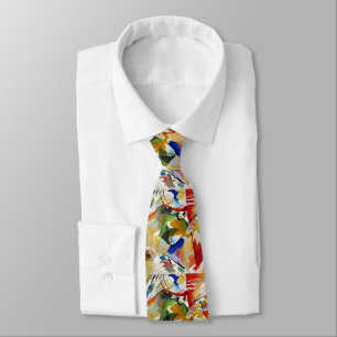 Wassily Kandinsky Green Center Fine Art Necktie