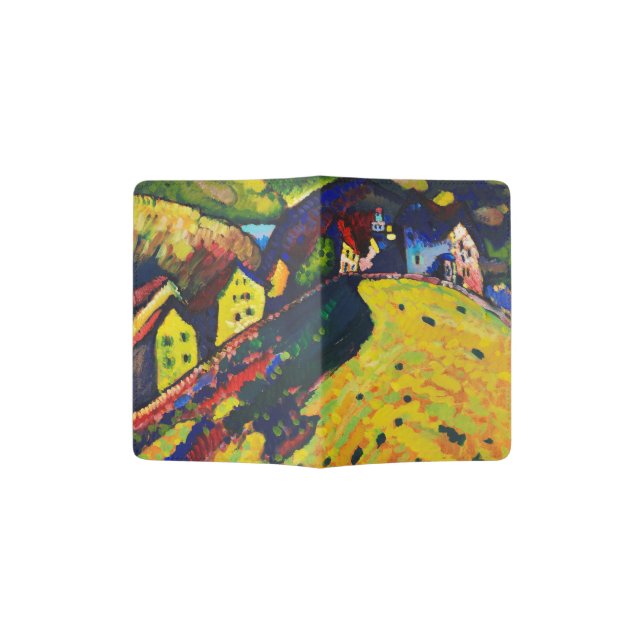 Wassily Kandinsky. Houses at Murnau. Expressionism Passport Holder (Opened)