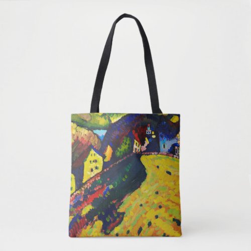 Wassily Kandinsky Houses at Murnau Expressionism Tote Bag