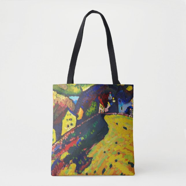Wassily Kandinsky. Houses at Murnau. Expressionism Tote Bag (Front)