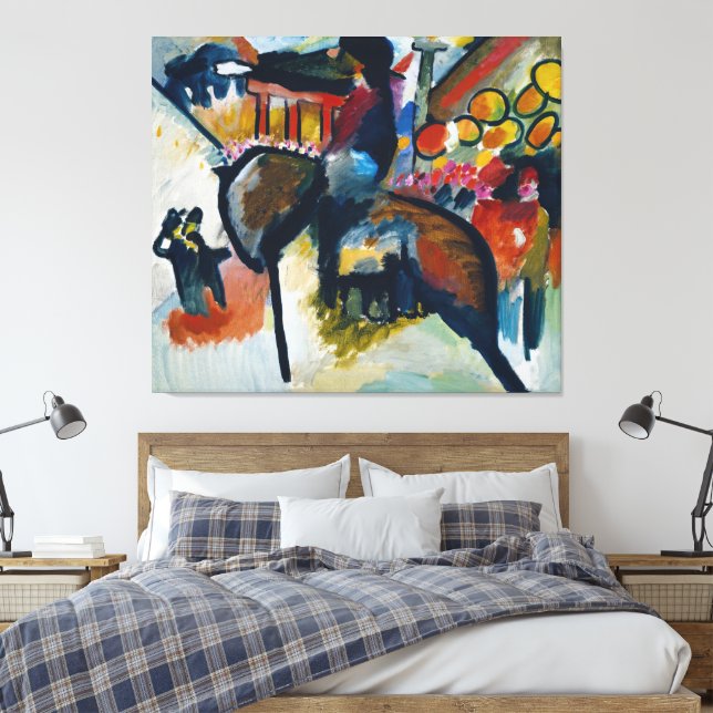 Wassily Kandinsky - Impression IV (Gendarme) Canvas Print (Insitu(Bedroom))