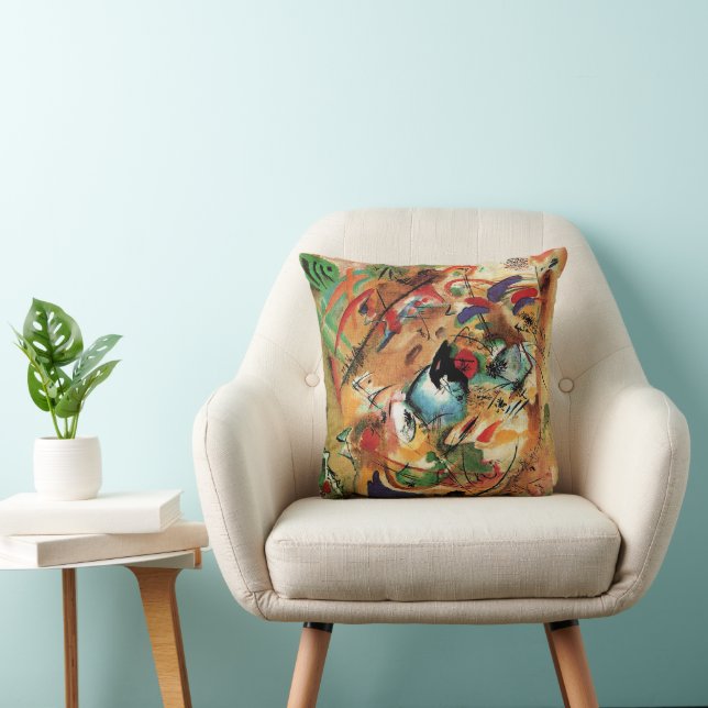 Wassily Kandinsky - Improvisation, Dreamy, Throw Pillow (Chair)