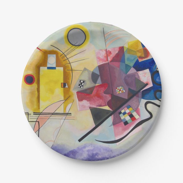 WASSILY KANDINSKY - Jaune Rouge Bleu Paper Plates (Front)