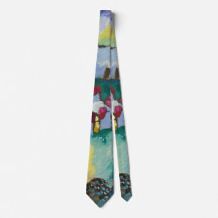 Wassily Kandinsky Landscape with Factory Chimney Neck Tie