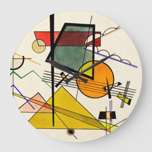 Wassily Kandinsky _ Melodisch Large Clock