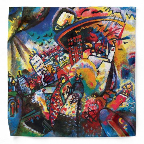 Wassily Kandinsky _ Moscow Cityscape Abstract Art Bandana