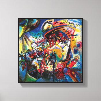 Wassily Kandinsky - Moscow Cityscape Abstract Art Canvas Print by ArtLoversCafe at Zazzle