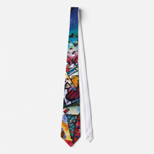 Wassily Kandinsky _ Moscow Cityscape Abstract Art Neck Tie