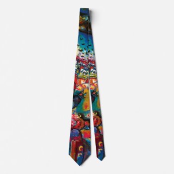 Wassily Kandinsky - Moscow Cityscape Abstract Art Tie by ArtLoversCafe at Zazzle