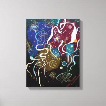 Wassily Kandinsky - Movement One Abstract Art Canvas Print by ArtLoversCafe at Zazzle