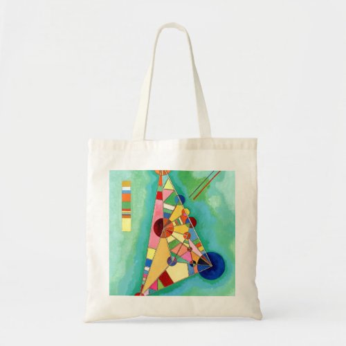 Wassily Kandinsky Multi Colored Triangle Tote Bag