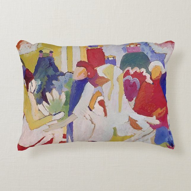 Wassily Kandinsky Oriental Accent Pillow (Front)
