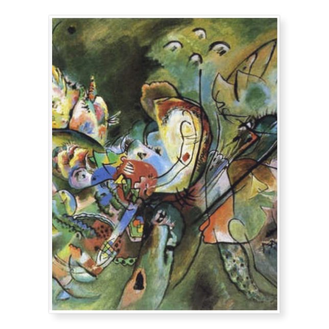 Wassily Kandinsky Overcast Temporary Tattoos (Front)