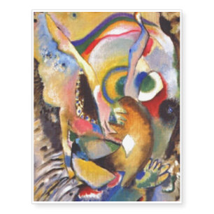 Wassily Kandinsky Painting on Light Ground Temporary Tattoos