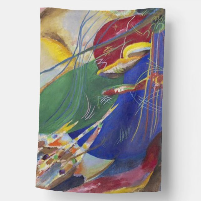 Wassily Kandinsky Painting with Three Spots House Flag (Front)