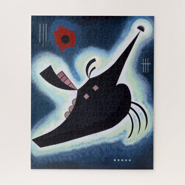 Wassily Kandinsky - Pointed Black. Jigsaw Puzzle (Vertical)