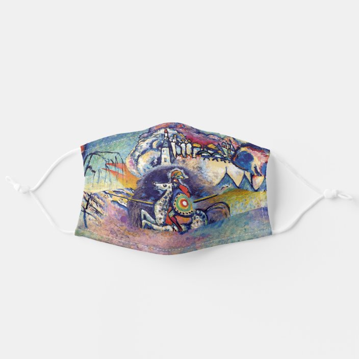 Wassily Kandinsky Saint George The Horsemen Adult Cloth Face Mask Zazzle Com