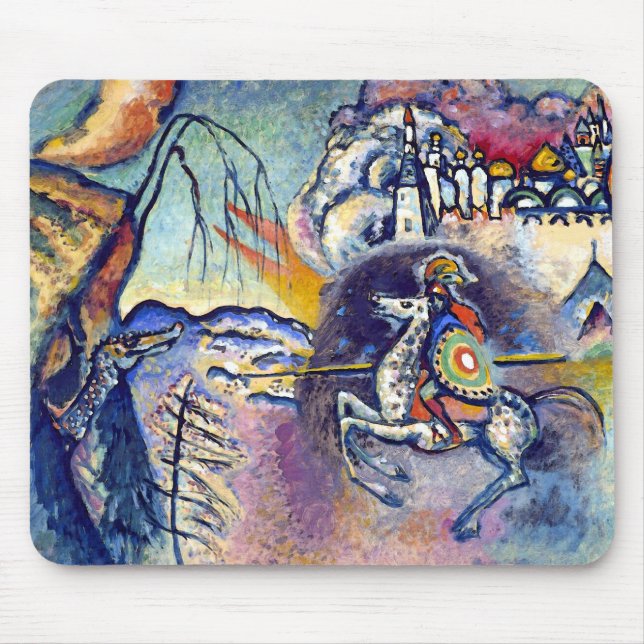 Wassily Kandinsky - Saint George & The Horsemen Mouse Pad (Front)