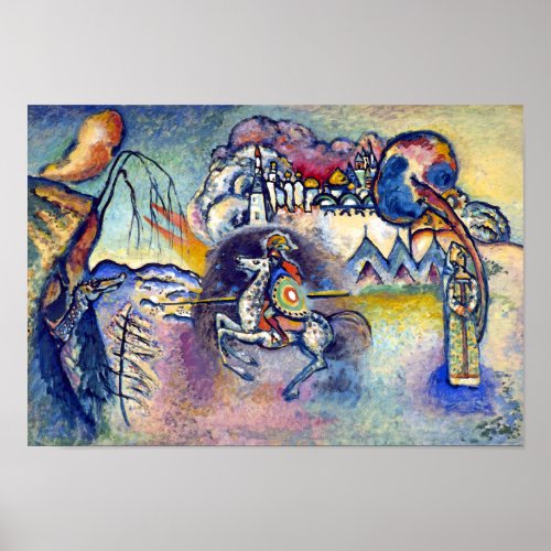 Wassily Kandinsky _ Saint George  The Horsemen Poster