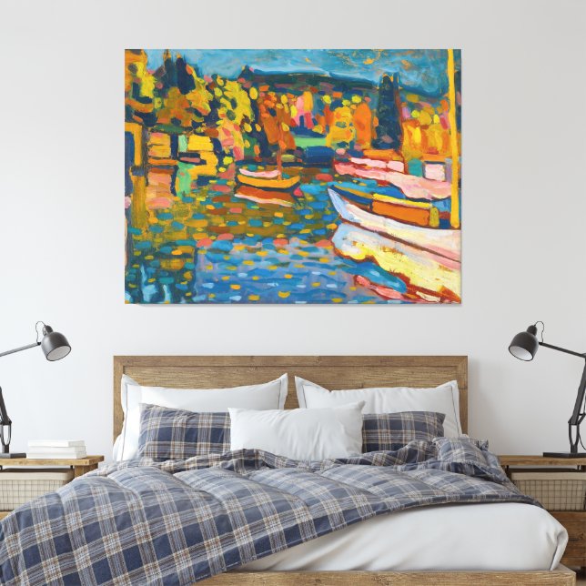 Wassily Kandinsky - Study For Autumn Landscape Canvas Print (Insitu(Bedroom))