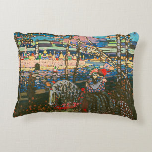 Wassily Kandinsky The Riding Couple Russian Art Accent Pillow
