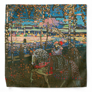Wassily Kandinsky The Riding Couple Russian Art Bandana