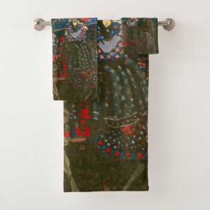 Wassily Kandinsky The Riding Couple Russian Art Bath Towel Set