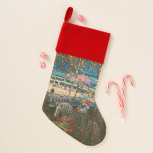 Wassily Kandinsky The Riding Couple Russian Art Christmas Stocking