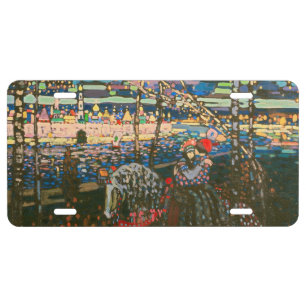 Wassily Kandinsky The Riding Couple Russian Art License Plate