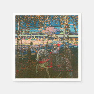 Wassily Kandinsky The Riding Couple Russian Art Napkins