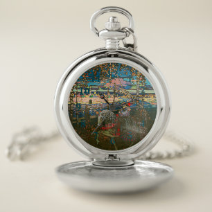 Wassily Kandinsky The Riding Couple Russian Art Pocket Watch