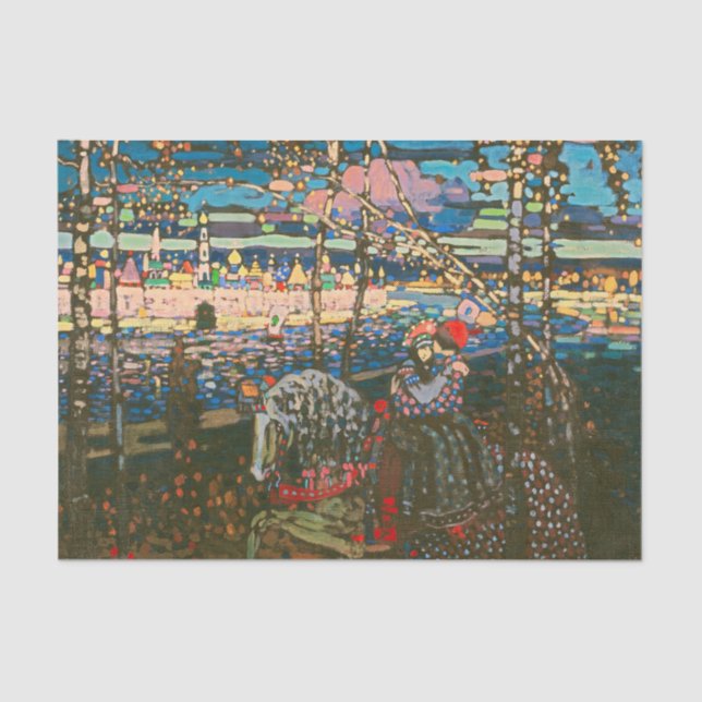Wassily Kandinsky The Riding Couple Russian Art Tissue Paper (Front)