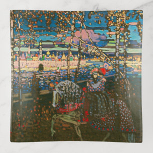 Wassily Kandinsky The Riding Couple Russian Art Trinket Tray