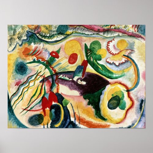 Wassily Kandinsky The Theme of the Last Judgement Poster