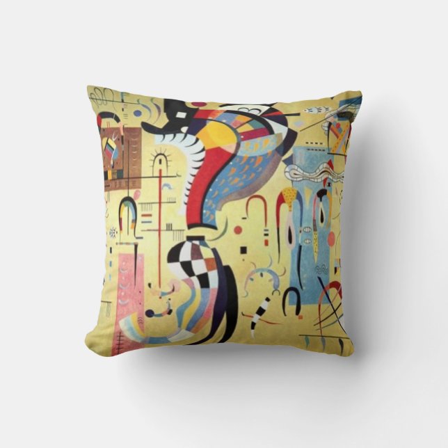 Wassily Kandinsky Throw Pillow (Front)