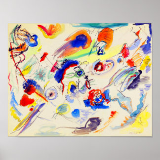 Wassily Kandinsky Watercolor Abstract Poster