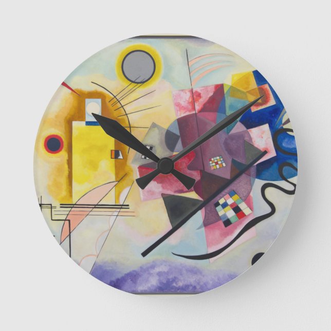 Wassily Kandinsky | Yellow-Red-Blue - 1925 Round Clock (Front)