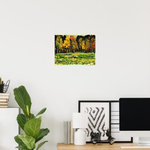 Wassily Kandinsky's artwork, Forest Edge, Poster