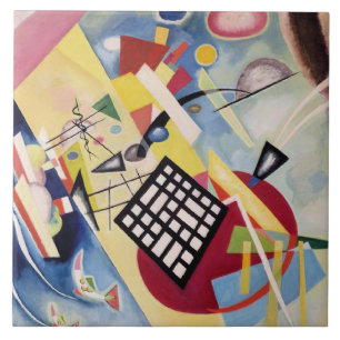 Wassily Kandinsky's painting, Black Frame, Ceramic Tile