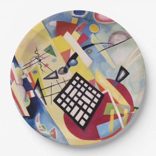 Wassily Kandinsky's painting, Black Frame, Paper Plates